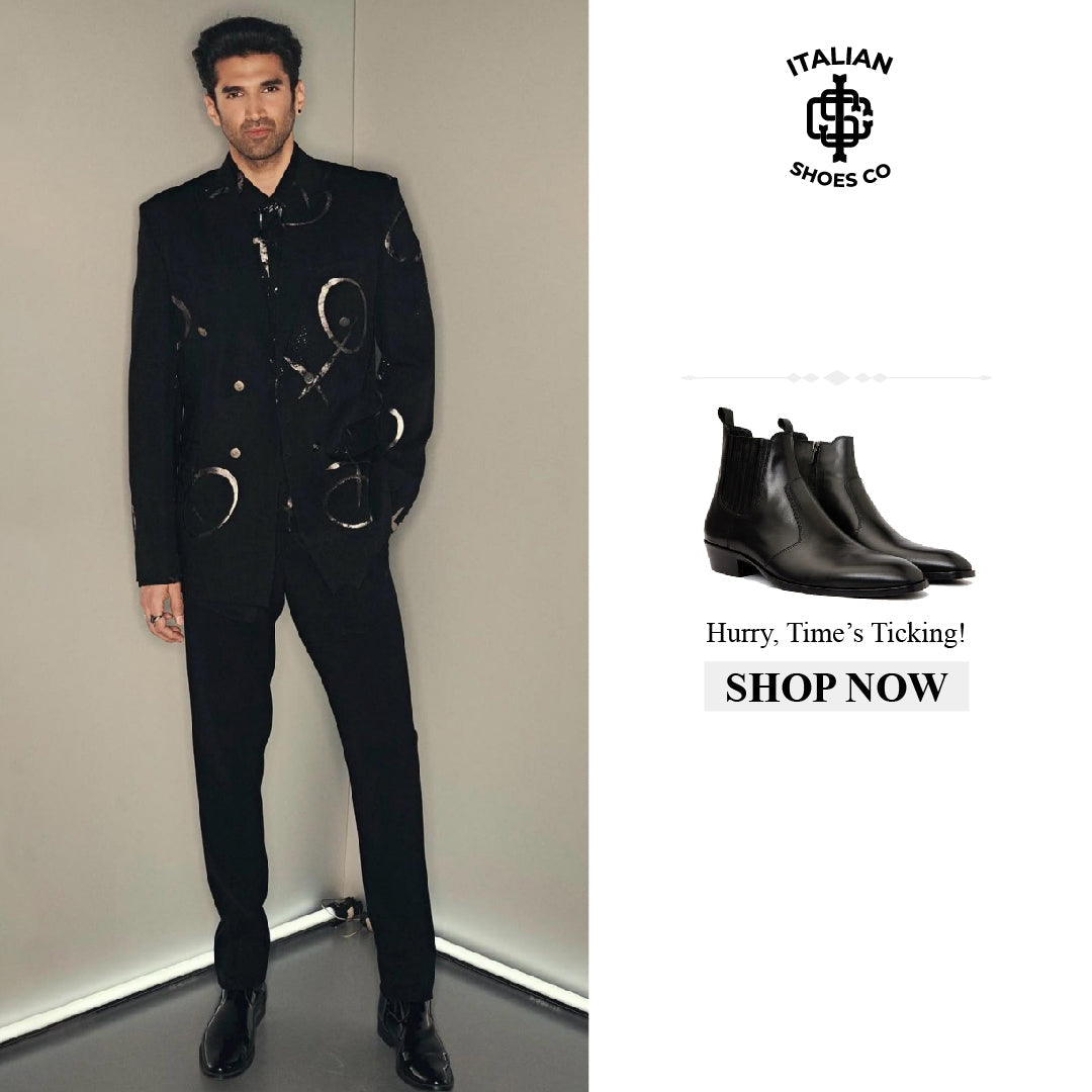 Black Leather Men s Ankle Boots