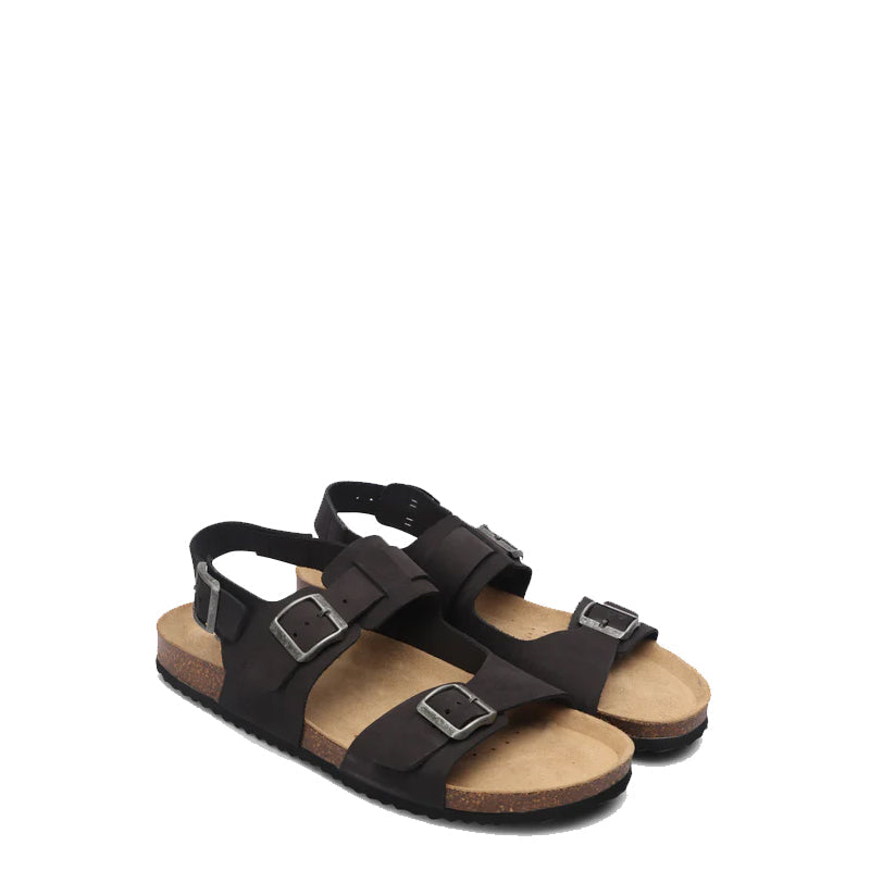 Back Strap Leather Comfort Brown Sandal