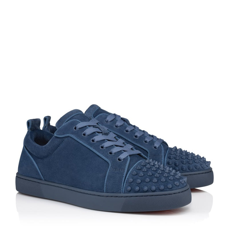 Men Suede Lace-Up Green Sneakers