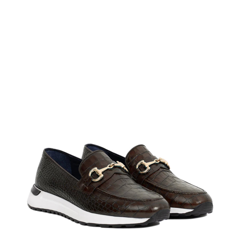 Crocodile Leather Loafer Men s Shoe