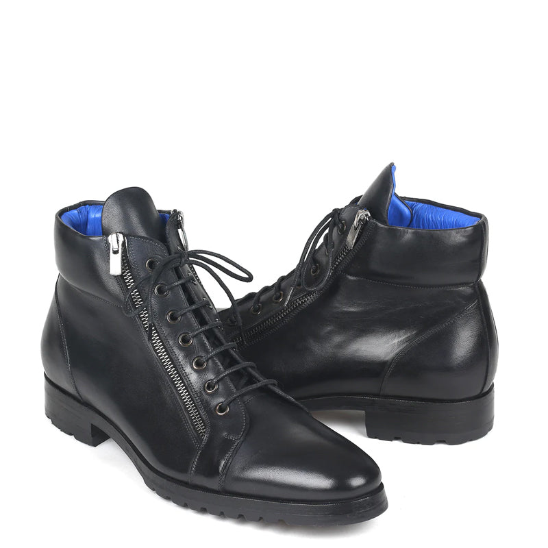 Men Custom Handmade Leather Side Zipper Ankle Boot