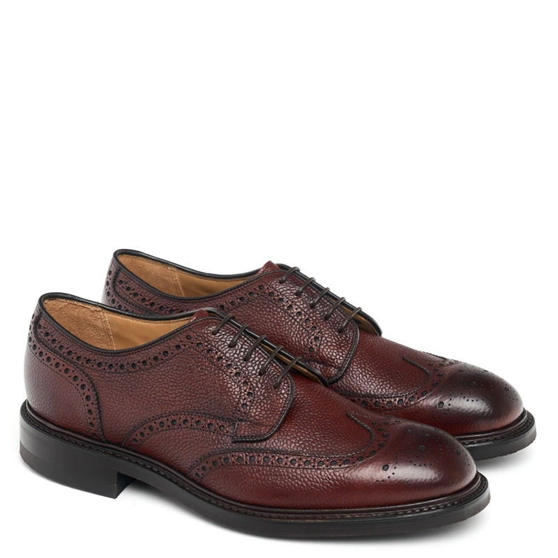 Men Handmade Leather Formal Derby Tan Shoe