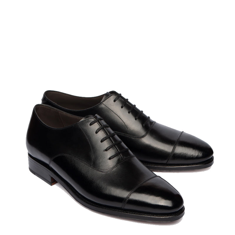 Plain Classic Design Captoe Leather Oxford Shoe Tan