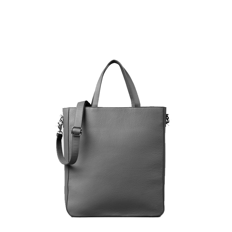 The Poet Leather Tote Black Bag