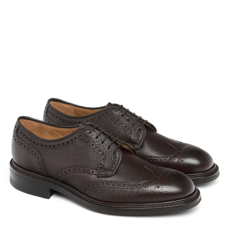Men Handmade Leather Formal Derby Tan Shoe
