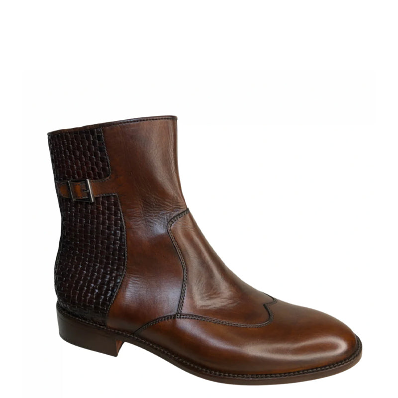 Premium Italian Style Leather Side Zipper Boot