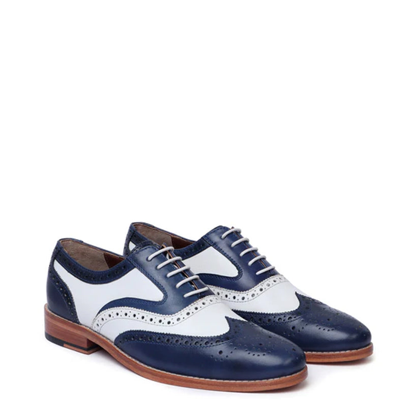 Men Chic Dual Tone Lace Up Oxford Shoes