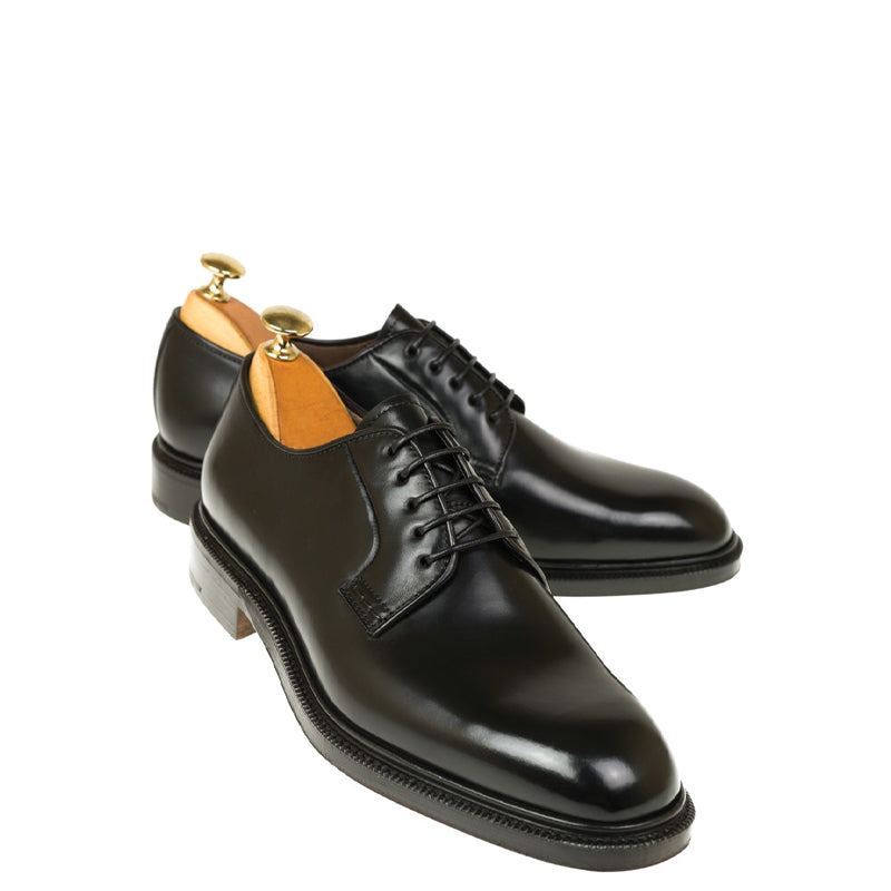 Classic Polished Leather Plain Derby Shoe