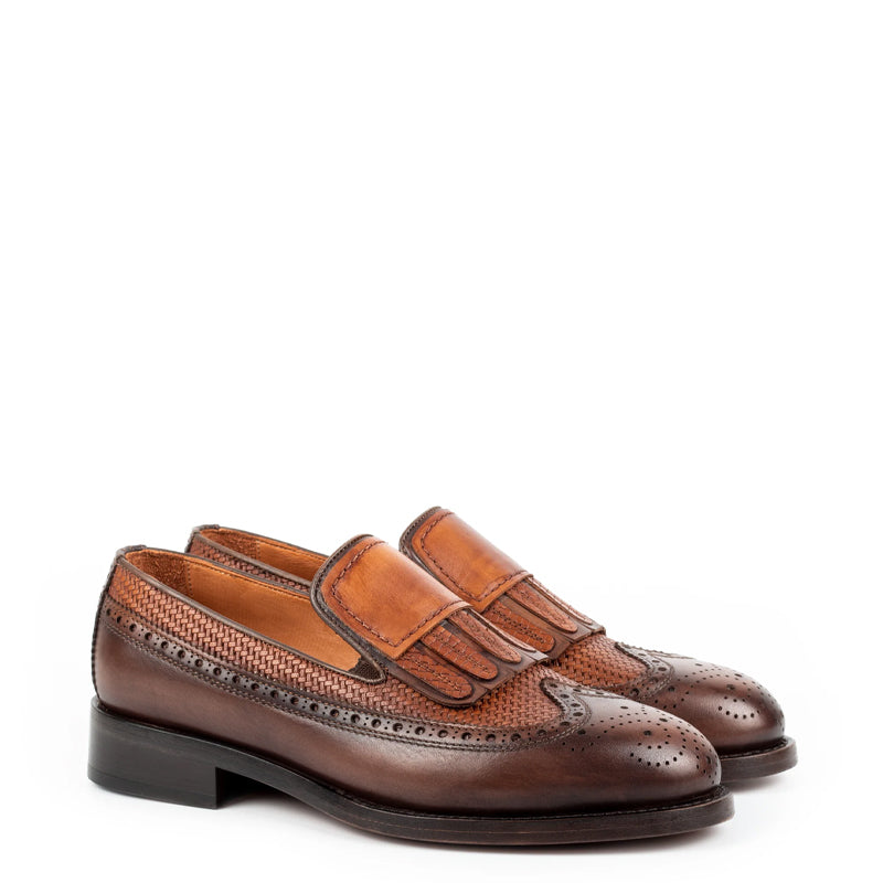 Men Premium Wingtip Leather Loafer