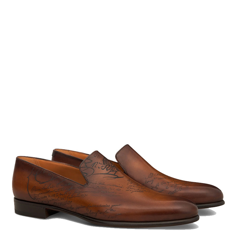 Men Solid Leather Formal Tan Loafer