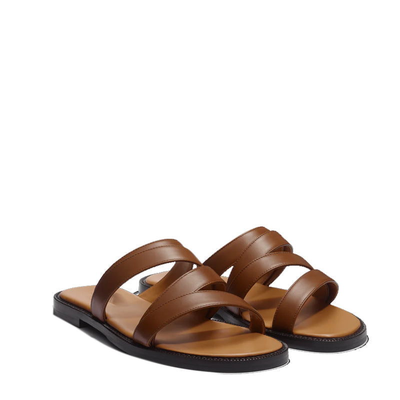 Men's Black Strappy Comfort Sandal