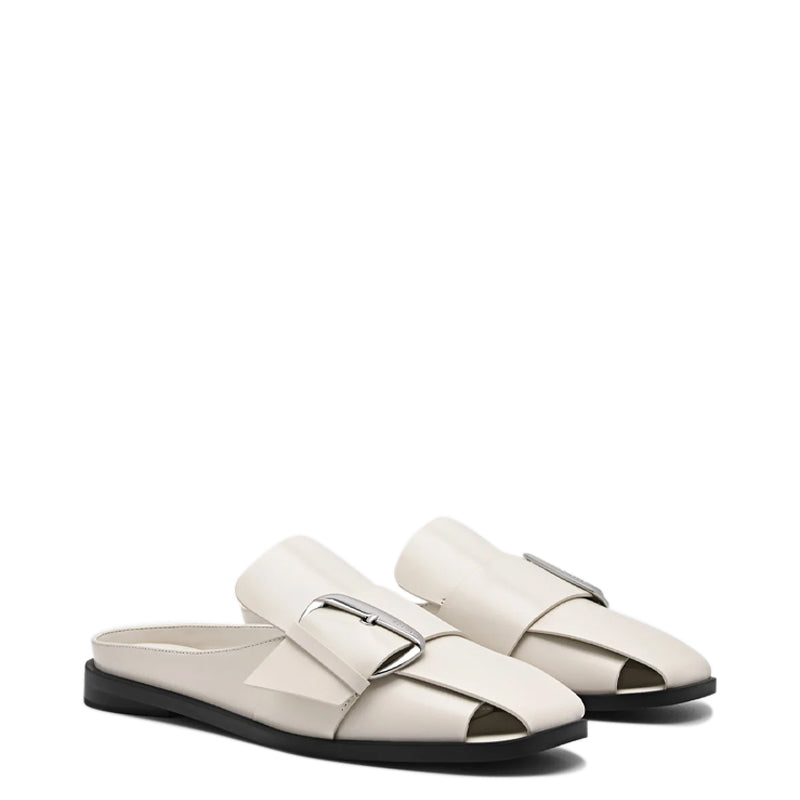 Fetter Leather Buckle Mules
