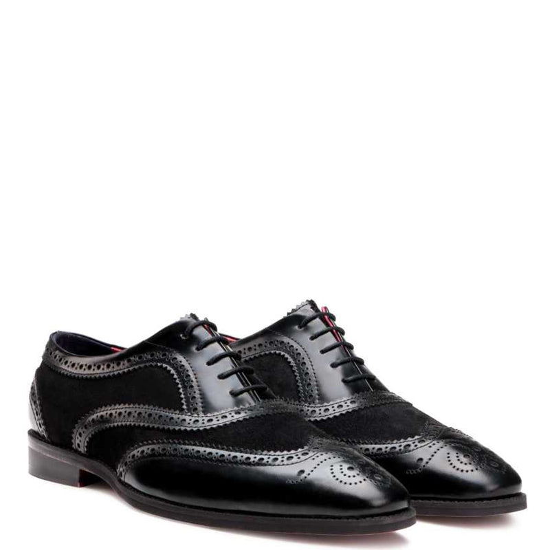 Wingtip Leather Oxford Shoe For Men