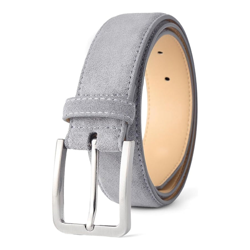 Classic Suede Leather Olive Green Belt