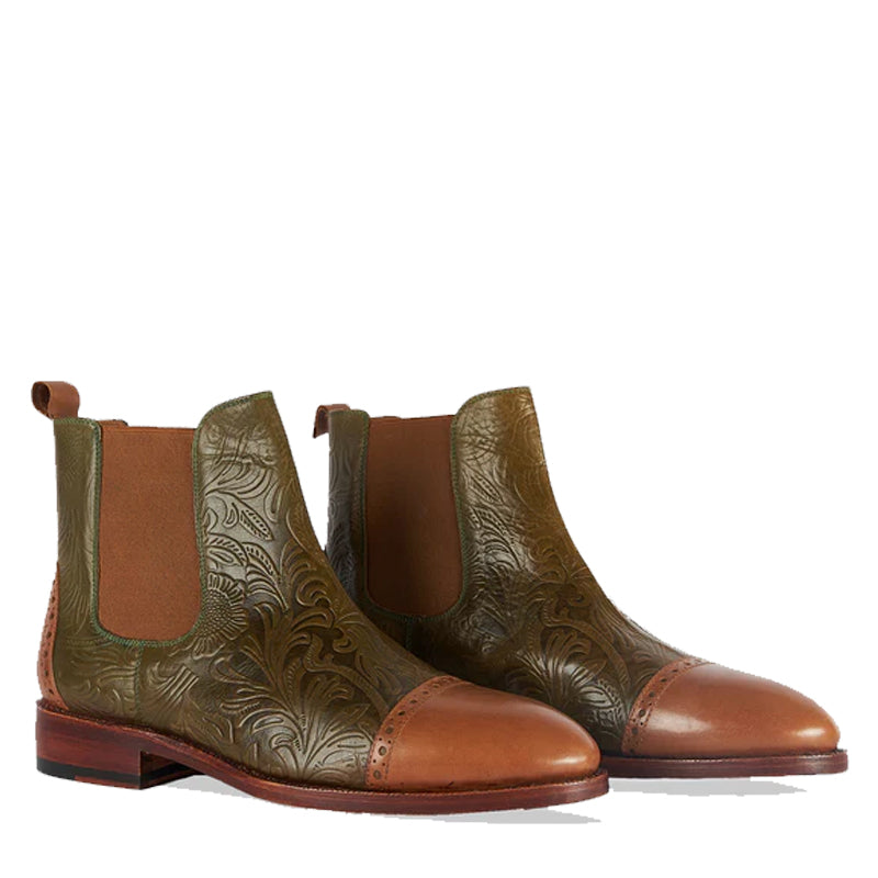 Textured Chelsea Olive
