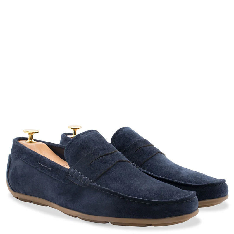 Gregores Suede Penny Moccasin