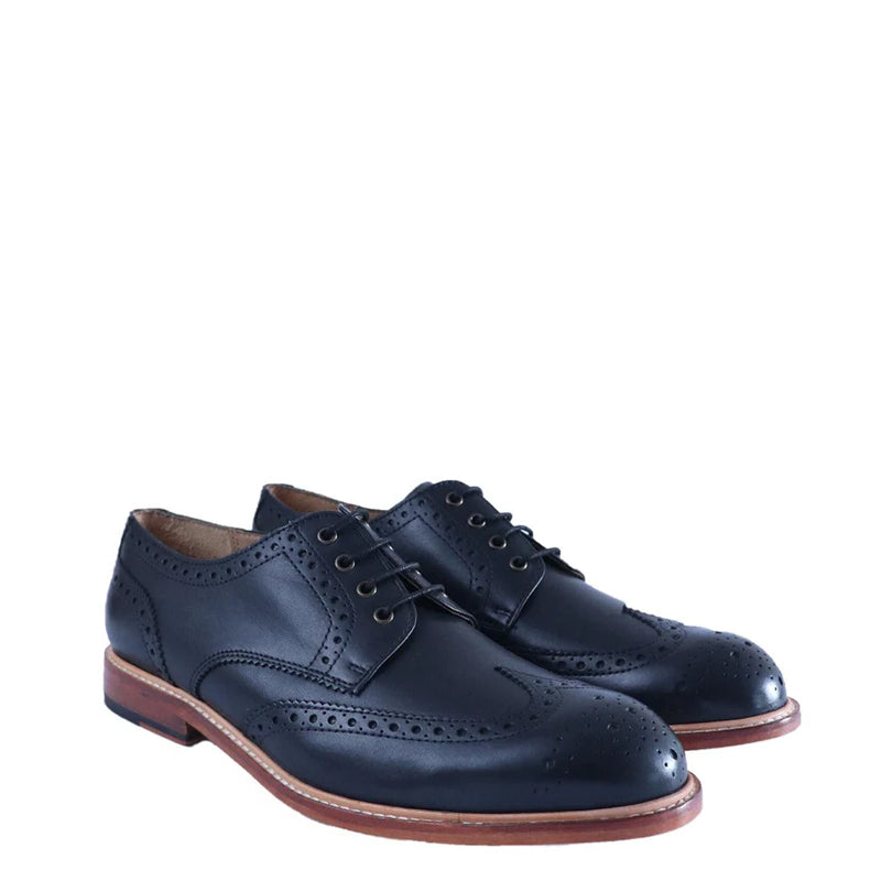 Classic Design Solid Leather Derby Shoe
