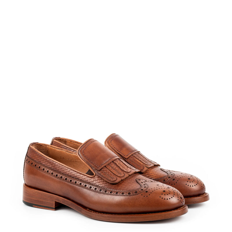 Men Premium Wingtip Leather Loafer