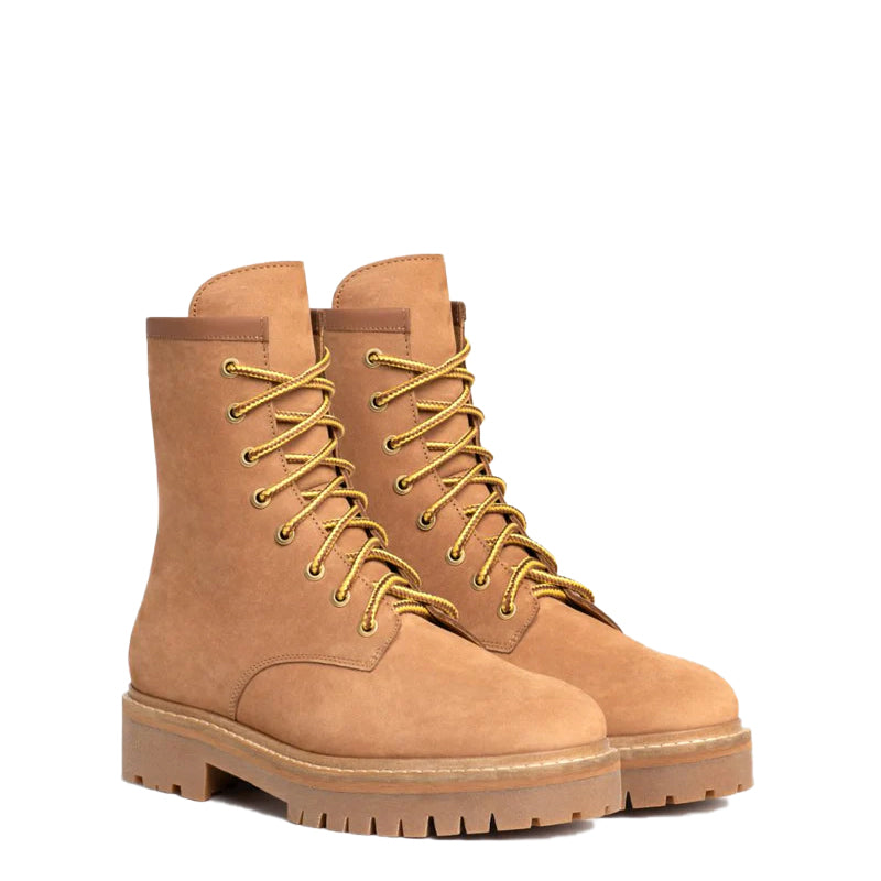 Men High Top Leather Combat Boots