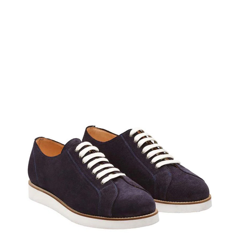 Classic Suede Lace-Up Dark Brown Sneaker