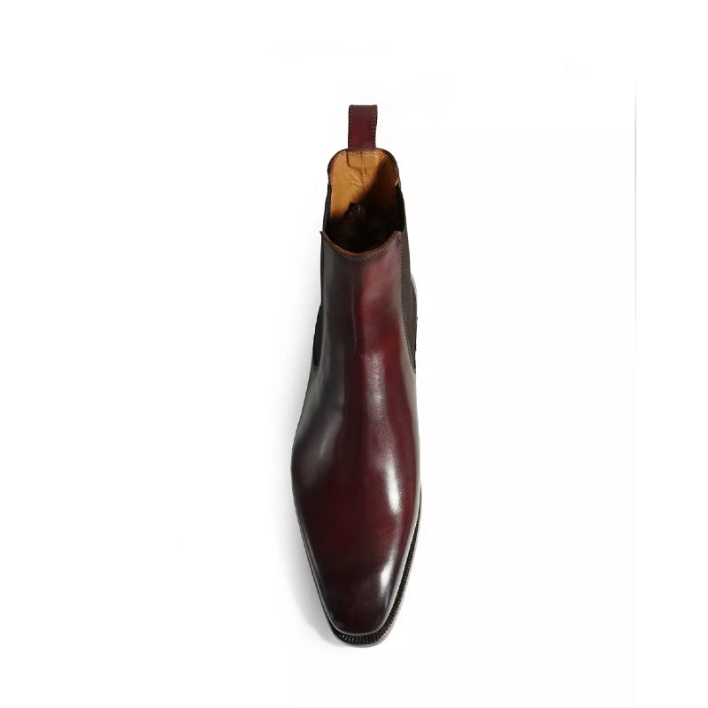 Patina Classic Mid Top Leather Chelsea Boot Tan