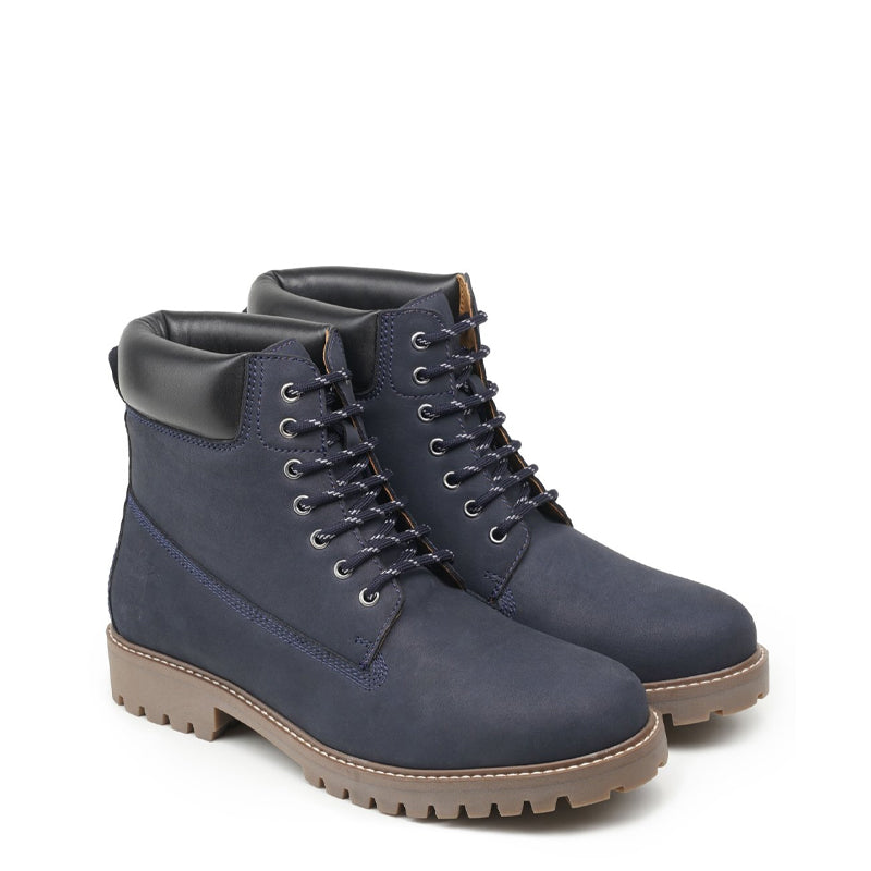 Urban Leather Lace-Up High Ankle Boot