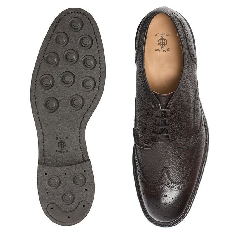 Men Handmade Leather Formal Derby Tan Shoe