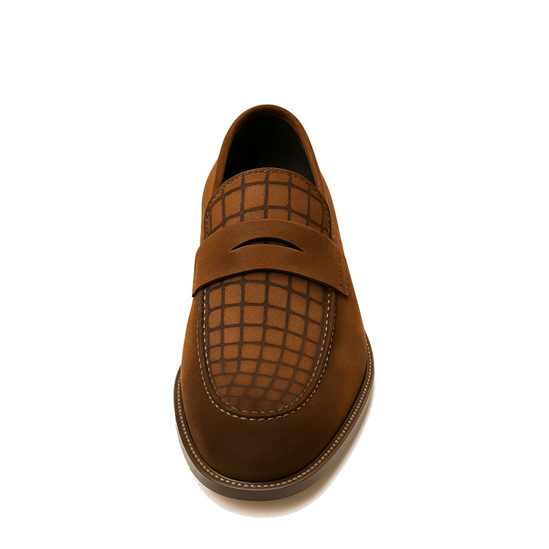 Suede Royale Leather Printed Loafer