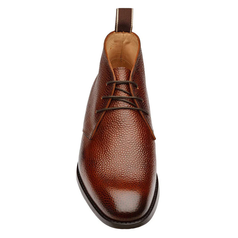 Luxury Stylish Leather Grain Chukkas Boot