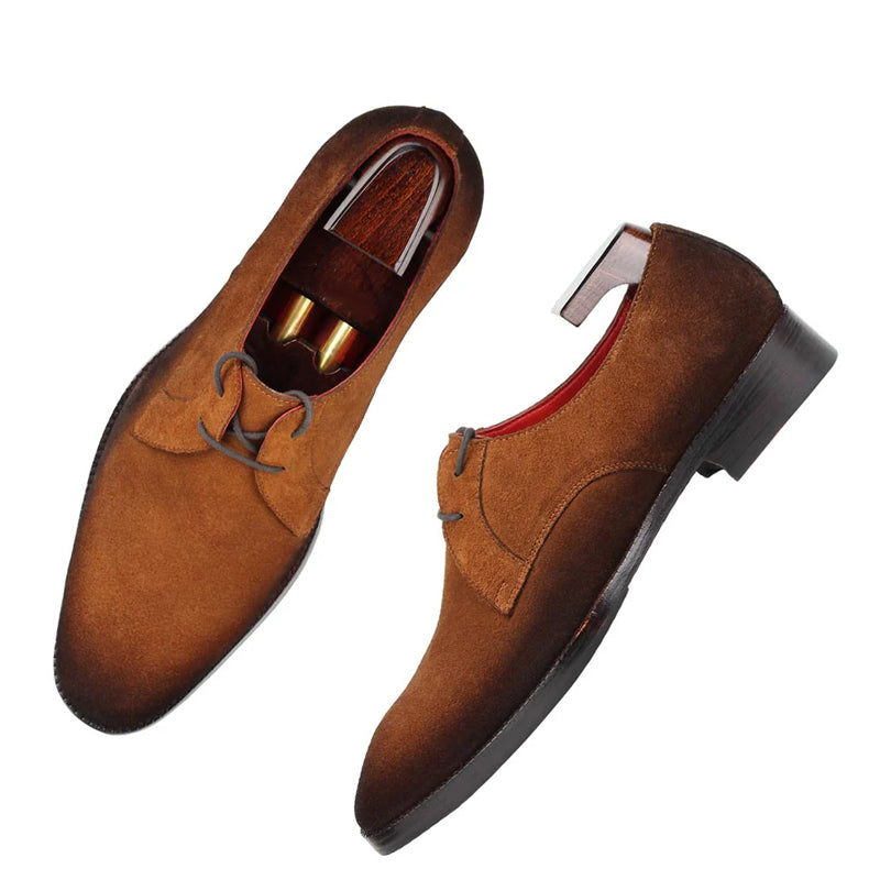 Suede Leather Two Eyelet Derby Shoe