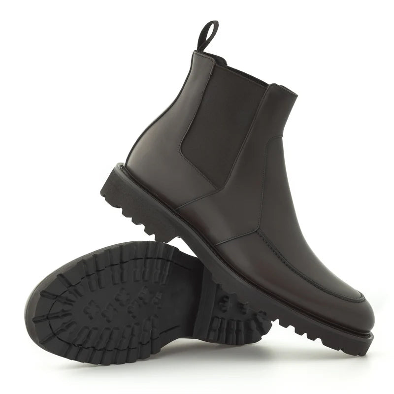 Mid-Top Luxury Fashion Leather Chelsea Boot
