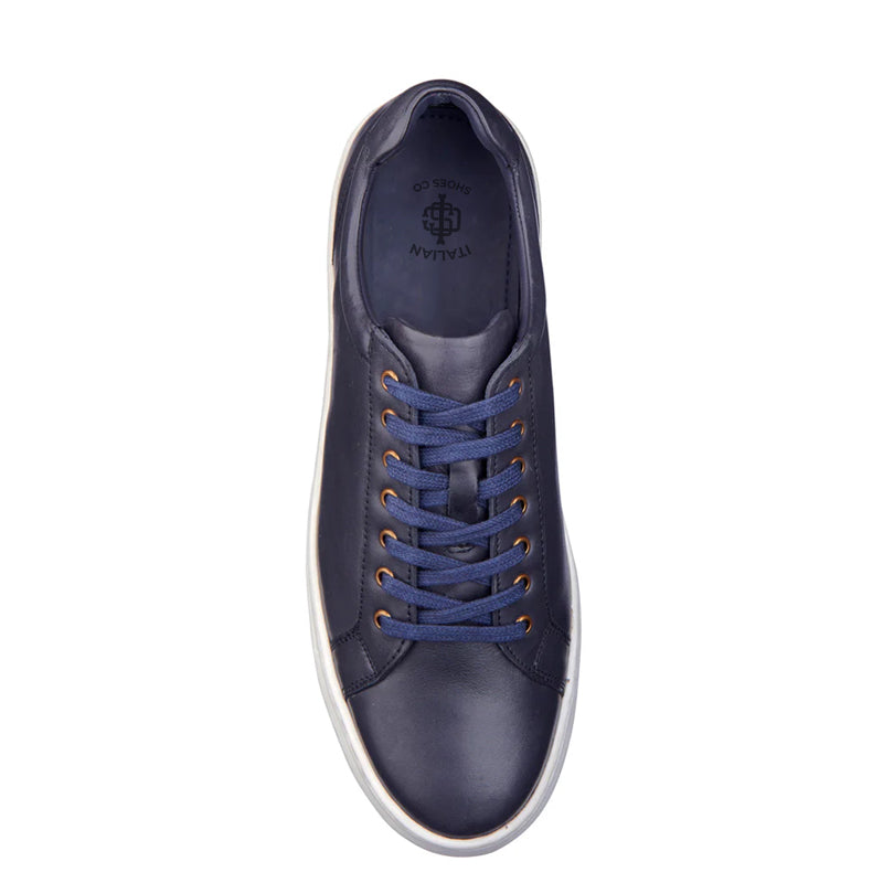 Classic Leather Lace-Up Brown Sneaker