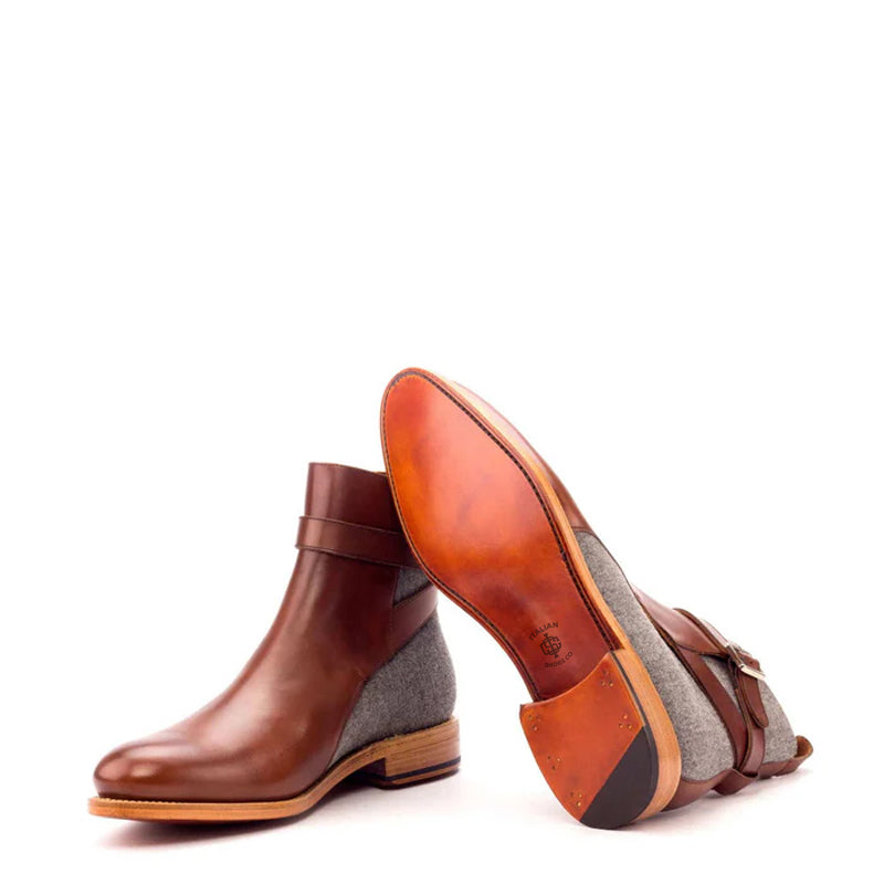 Men Handmade Custom Leather Black Jodhpur Boot
