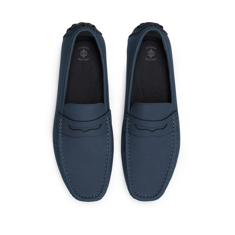 Heritage-Style Suede Moc Toe Penny Loafer