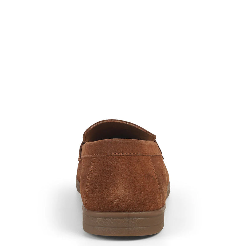 Suede Casual Leather Penny Blue Loafer For Men