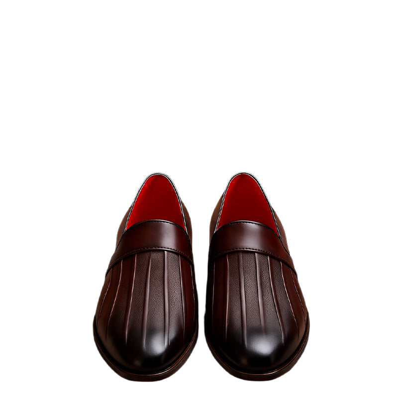 Crimson Liner Pleat Loafer for Mens