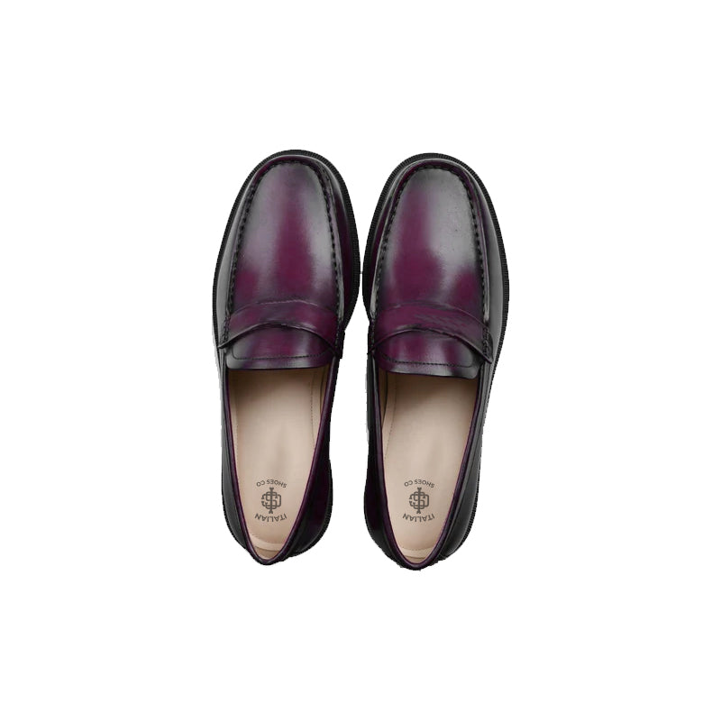 Platform Plain Loafer Shoes