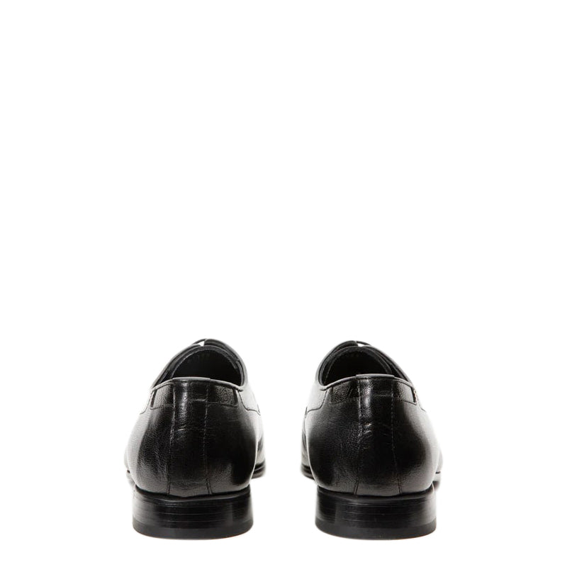 Brown Leather Derby Men Shoe