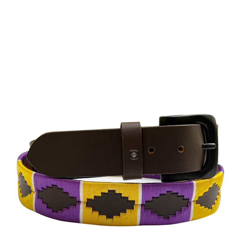Stile polo Leather Belt Red and