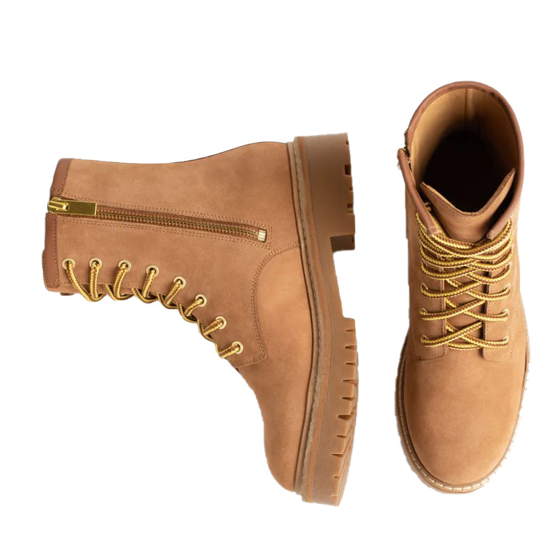 Men High Top Leather Combat Boots