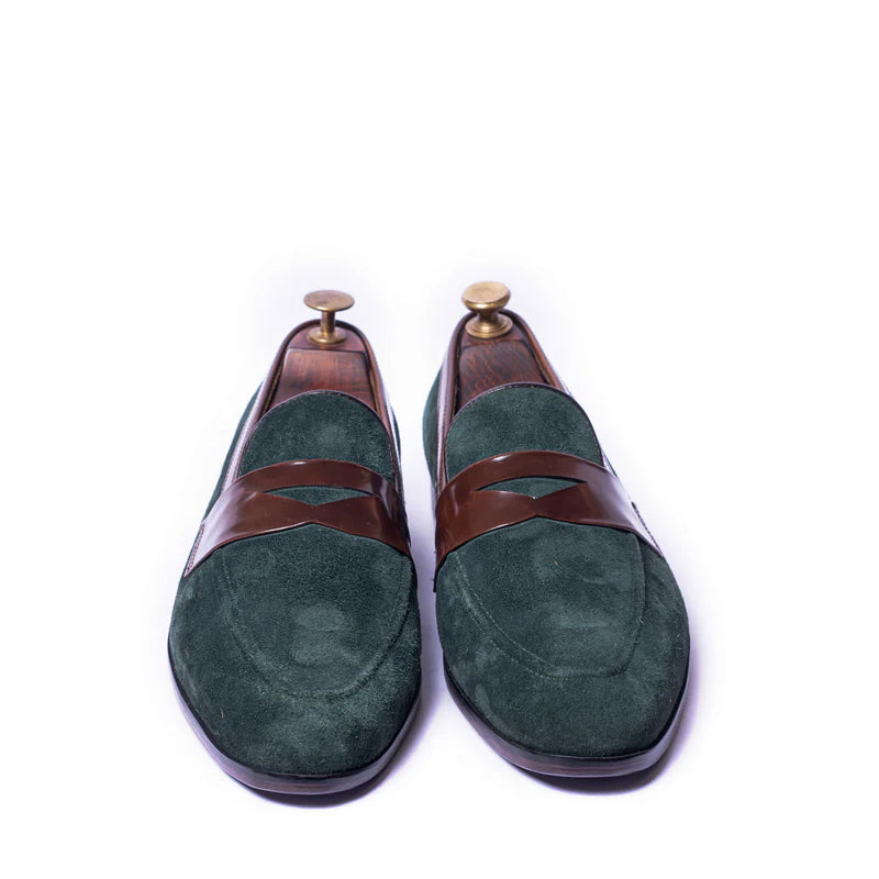 Classic Penny Suede Handmade Leather Loafer