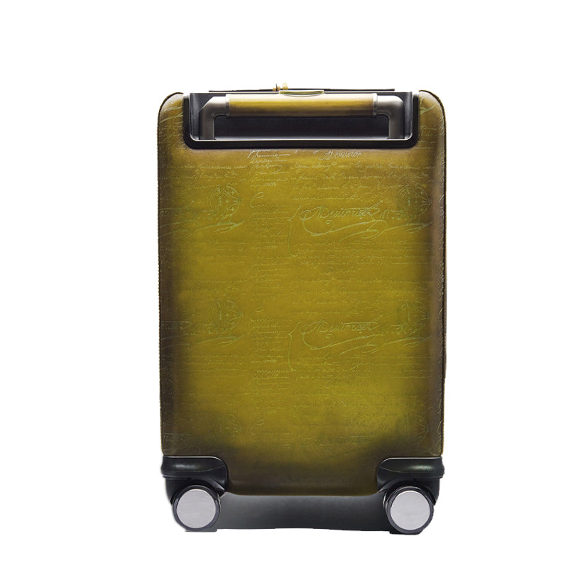 Luxury Eel Leather Trolley Case
