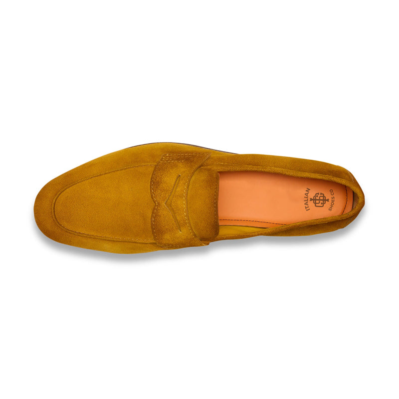 Men Nes Blue Suede Penny Loafers N Classic Slip On