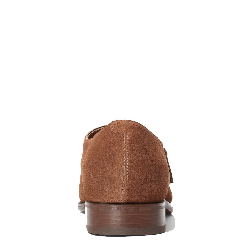 Men Suede Leather Single Monk Strap