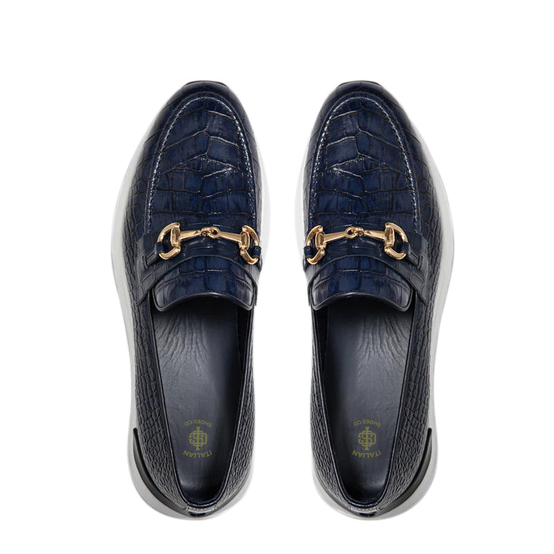 Crocodile Leather Loafer Men s Shoe