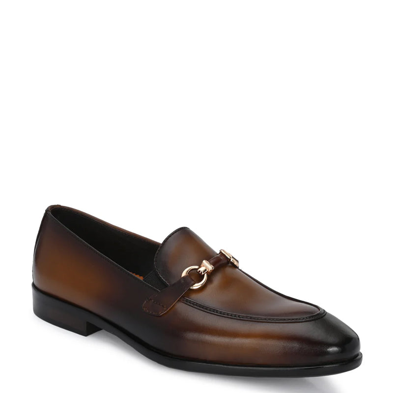 Penny Slip-On Leather Buckled Loafers