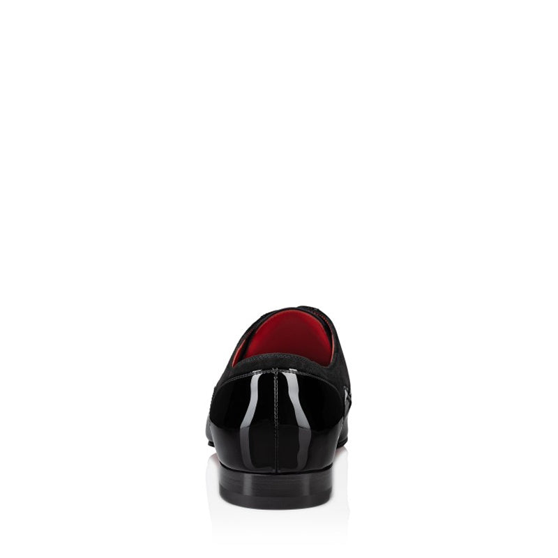 Patent Shiny Leather Square Toe Derby Shoe