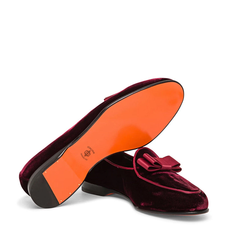 Men Burgundy Slip-On Andrea Loafer