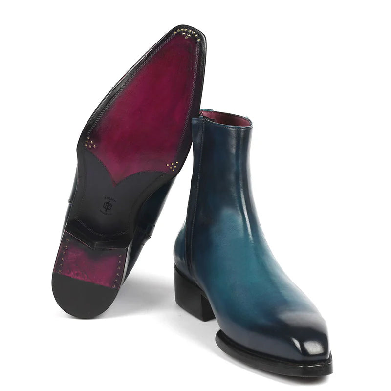 Premium Handmade Leather Side Zipper Boots