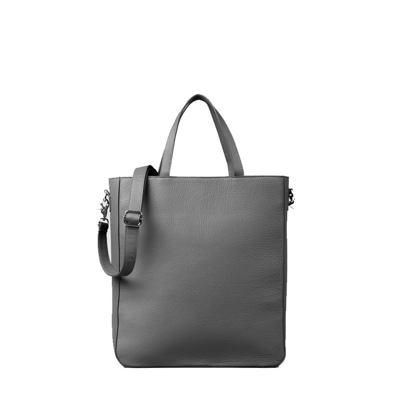 The Poet Leather Tote Black Bag
